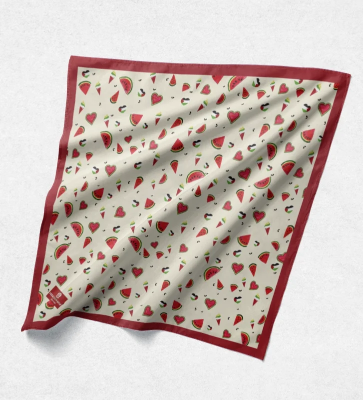 Karpuz ve Filistin Temalı Çocuk Eşarbı