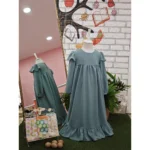 Su Yeşili Renk Elbise - Görsel 4