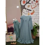 Su Yeşili Renk Elbise - Görsel 5