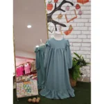 Su Yeşili Renk Elbise - Görsel 6