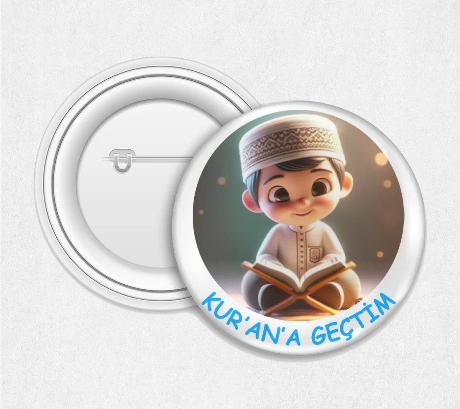 Kurana Geçtim Buton Rozet