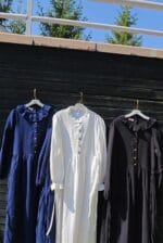 LACİVERT MÜSLİN ELBİSE (YETİŞKİN) - Görsel 2