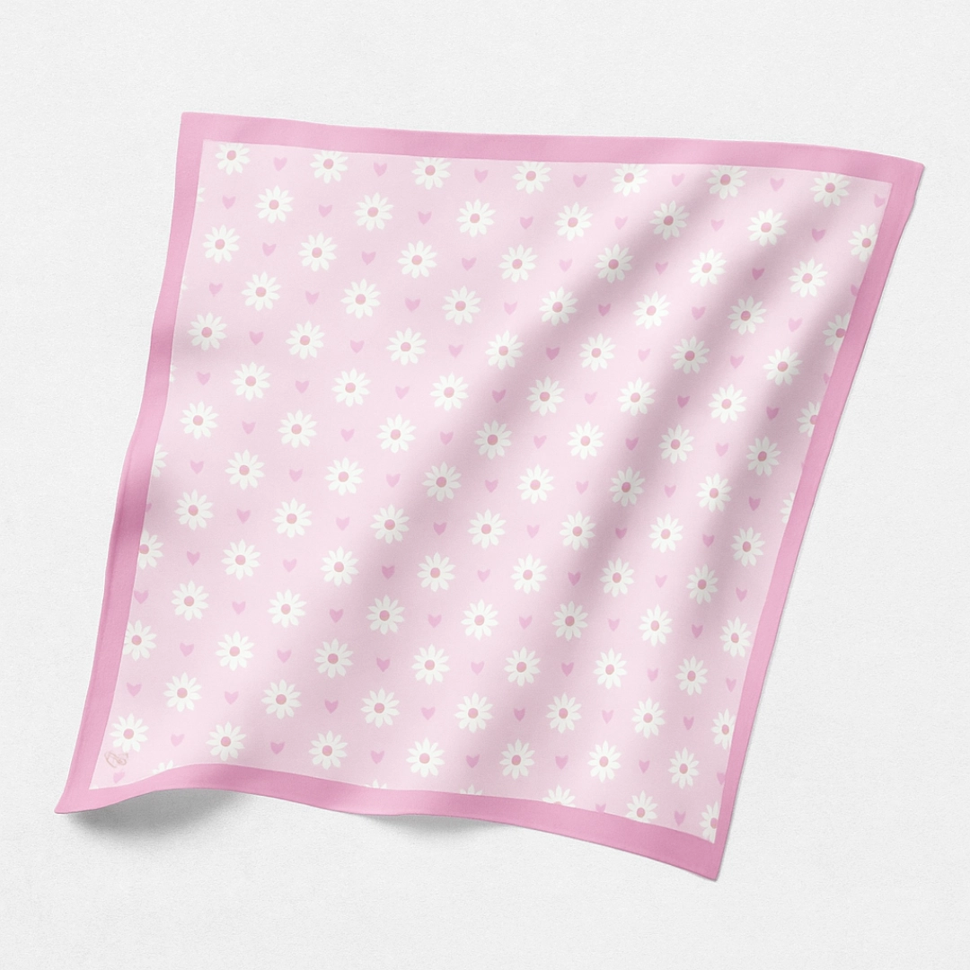 pembe çiçek bahçesi çocuk eşarp pembe çiçek bahçesi çocuk eşarp