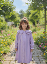 TOKA HEDİYELİ LİLA ÇOCUK UZUN GÖMLEK