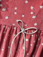 KADİFE ÇİÇEKLİ ELBİSE - Görsel 3