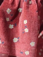 KADİFE ÇİÇEKLİ ELBİSE - Görsel 5