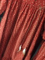 KADİFE ÇİÇEKLİ ELBİSE - Görsel 4