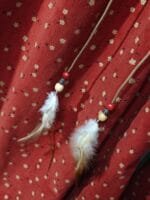 KADİFE ÇİÇEKLİ ELBİSE - Görsel 6