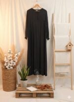 SİYAH KUPRA ELBİSE