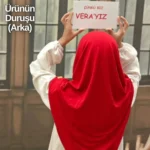 Desenli Lacivert Pratik Örtü - Görsel 3