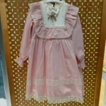 Kız Çocuk Dantelli Elbise - Görsel 2