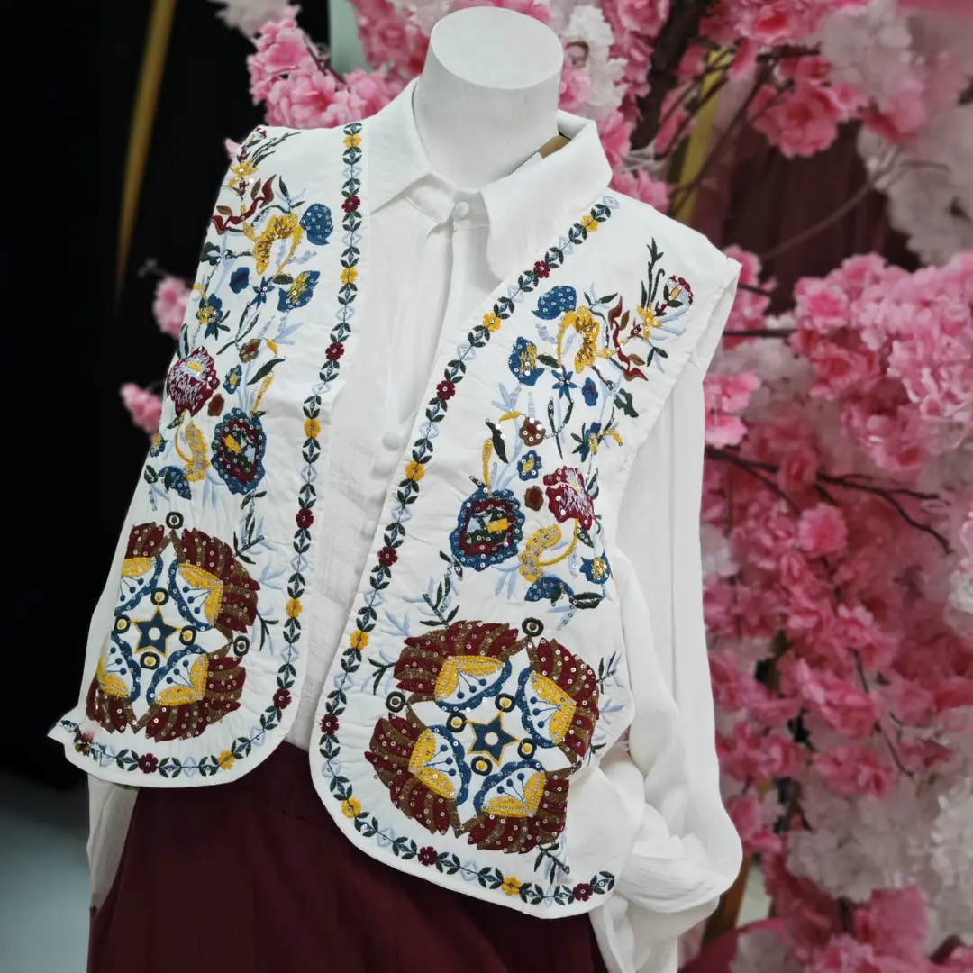 astarli-nakisli-desenli-yelek-1 Astarlı Nakışlı Desenli Yelek - Görsel 1