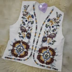 Astarlı Nakışlı Desenli Yelek - Görsel 4