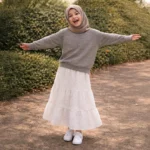 Çocuk Fistolu Astarlı Etek - Görsel 2