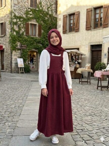 ELİFNAZ ELBİSE KİREMİT RENGİ