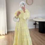 Fırfırlı Uzun Gömlek Elbise - Görsel 3