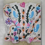 Nakışlı Kalın Pamuklu Astarlı Düğmeli Ceket - Görsel 2