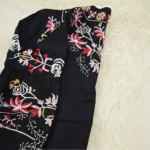 Yazlık Nakışlı Siyah Kadın Ceket