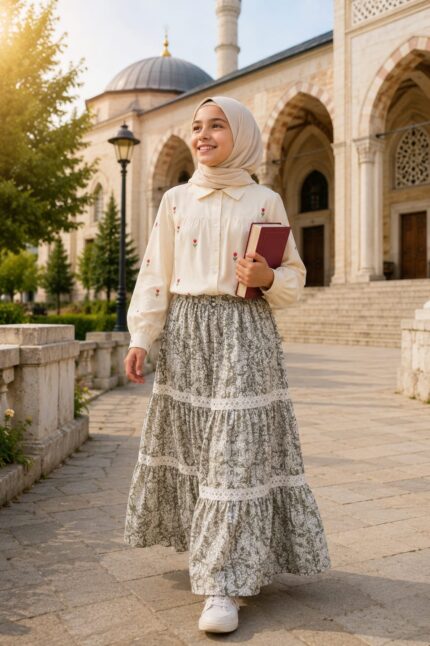 YAZLIK PAMUK ETEK UZUN YEŞİL