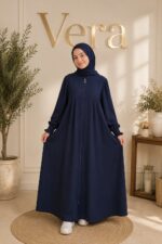 ÇOCUK FERACE PİLELİ LACİVERT