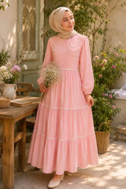 PEMBE ŞEKER ELBİSE