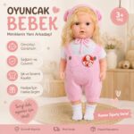 60 CM VE KONUŞAN OYUNCAK BEBEK PEMBE