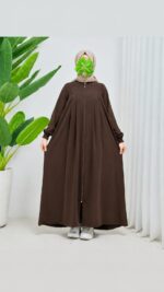 ÇOCUK FERACE PİLELİ KAHVE