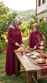 BORDO CEPLİ ELBİSE - Görsel 2