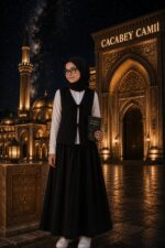 YÜSRA ETEK YELEK TAKIM SİYAH