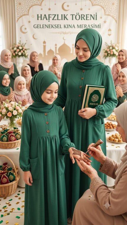 KINA YEŞİLİ  CEPLİ ELBİSE