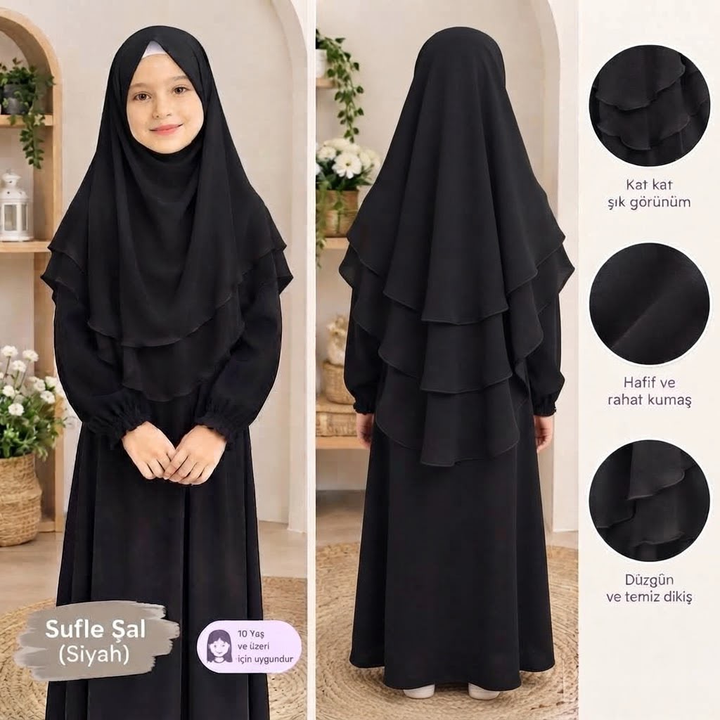 324631ad-47b4-4ac2-9f29-5e0d90db485b SİYAH ÇOCUK SUFLE - Görsel 1