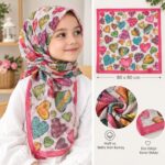 ÇOCUK EŞARP RENKLİ KALPLİ